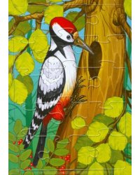 Пазл.Дятел