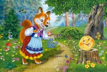 Пазлы на планшете Пазл.Колобок 15 эл.