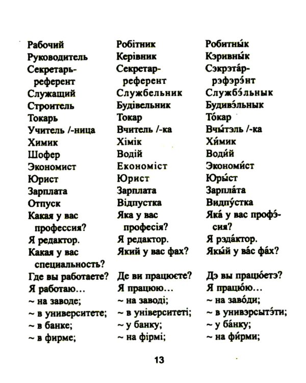 Русско-украинский разговорник. (карм. формат)
