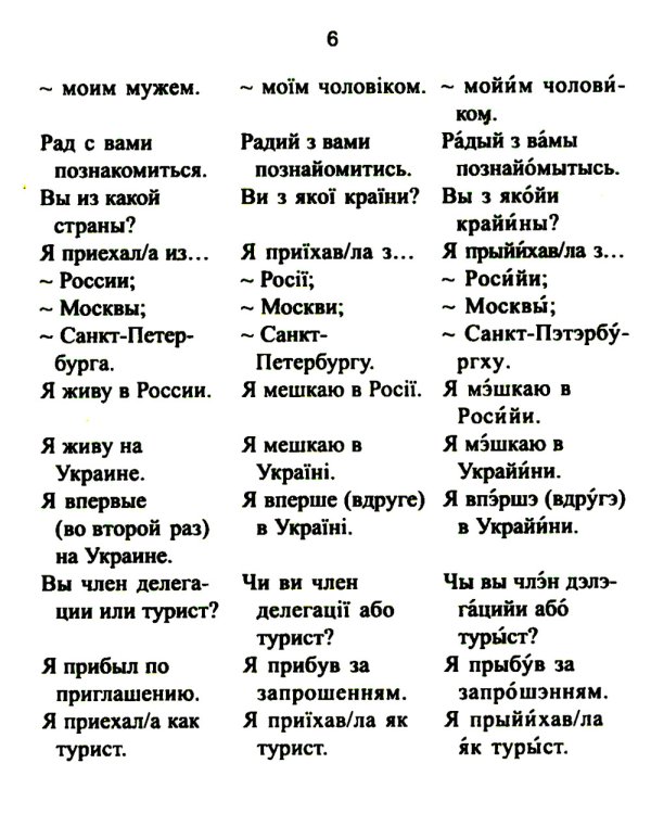 Русско-украинский разговорник. (карм. формат)