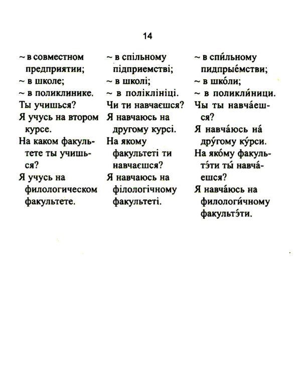 Русско-украинский разговорник. (карм. формат)
