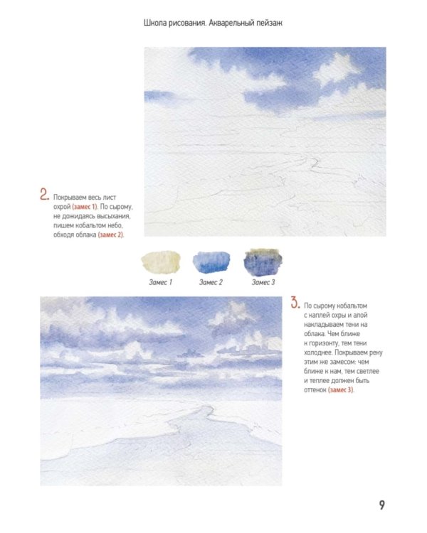 Школа рисования. Акварельный пейзаж