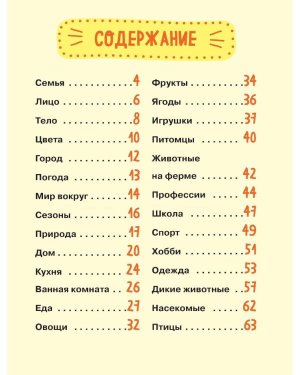 Мой первый год английского: словарик в картинках