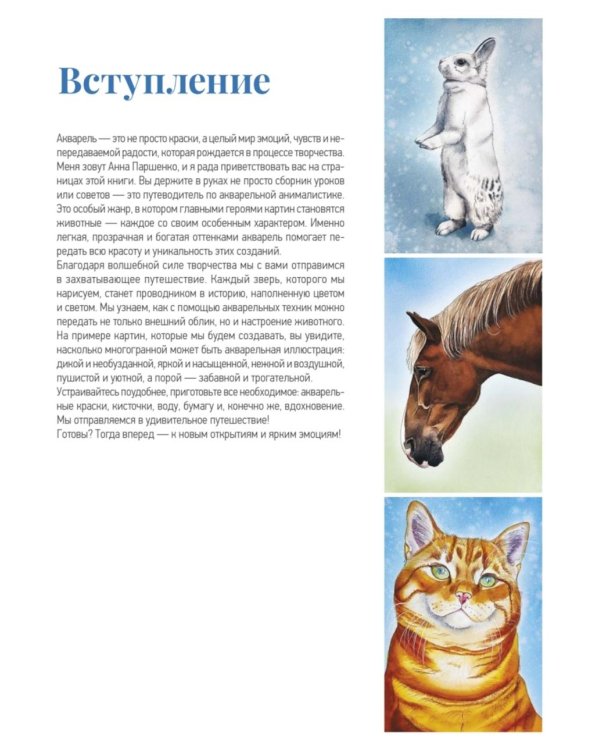 Школа рисования. Домашние животные акварелью