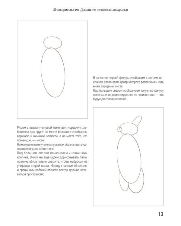 Школа рисования. Домашние животные акварелью