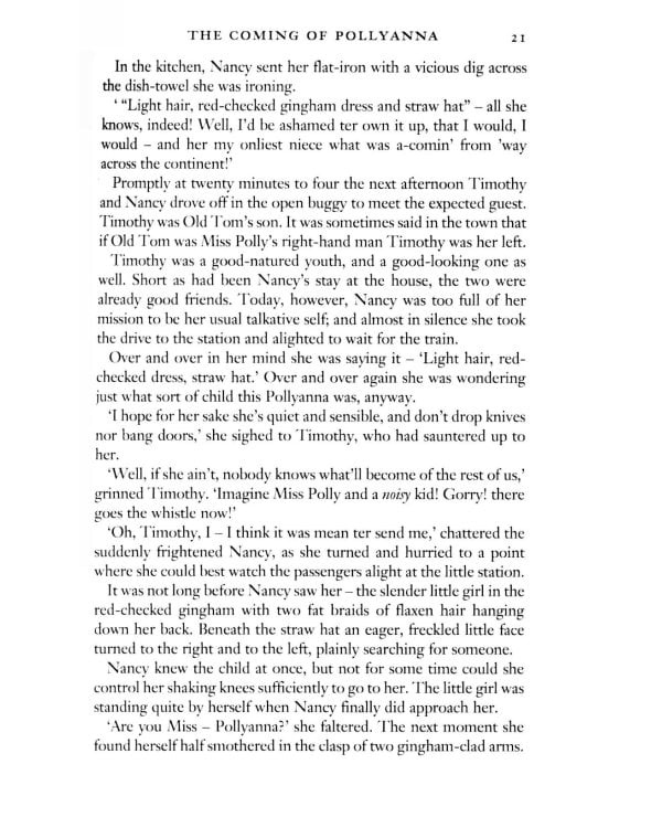 Pollyanna and Pollyanna Grows Up