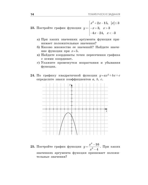 ОГЭ-2026. Математика. Тематические тренировочные задания