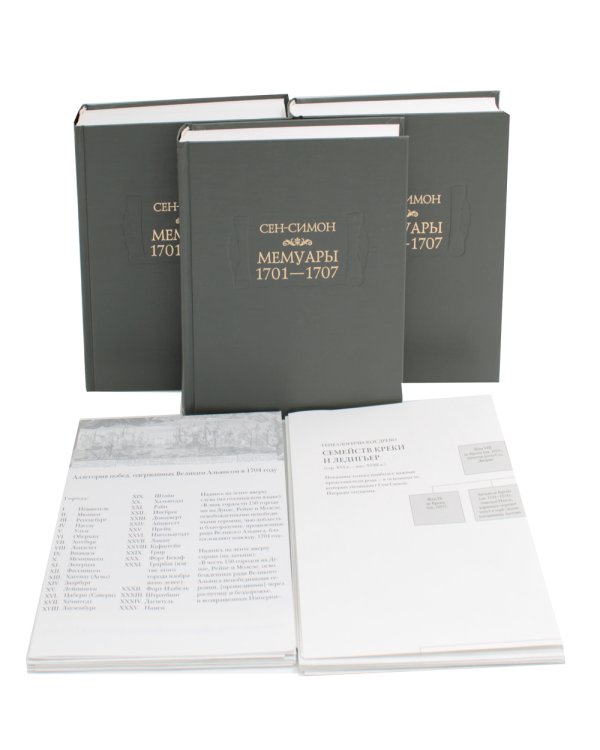 Мемуары 1701-1707. В 3 кн. (+ 8 вкладышей)