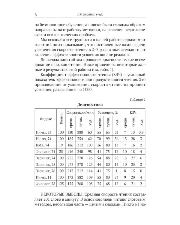 100 страниц в час. Теория и практика динамического чтения и рациональной работы с книгой