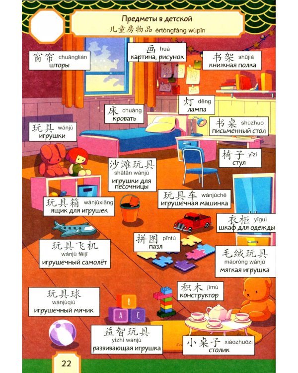 Говорящий русско-китайский словарик в картинках