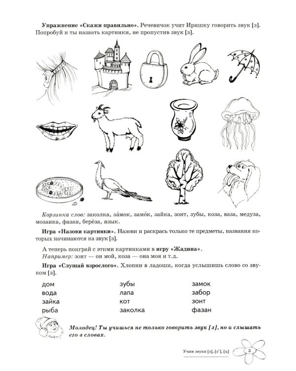 Дополнительное изображение книги «Учим звуки [з], [з’], [ц].  Домашняя логопедическая тетрадь для детей 5-7 лет. 3-е изд., испр»