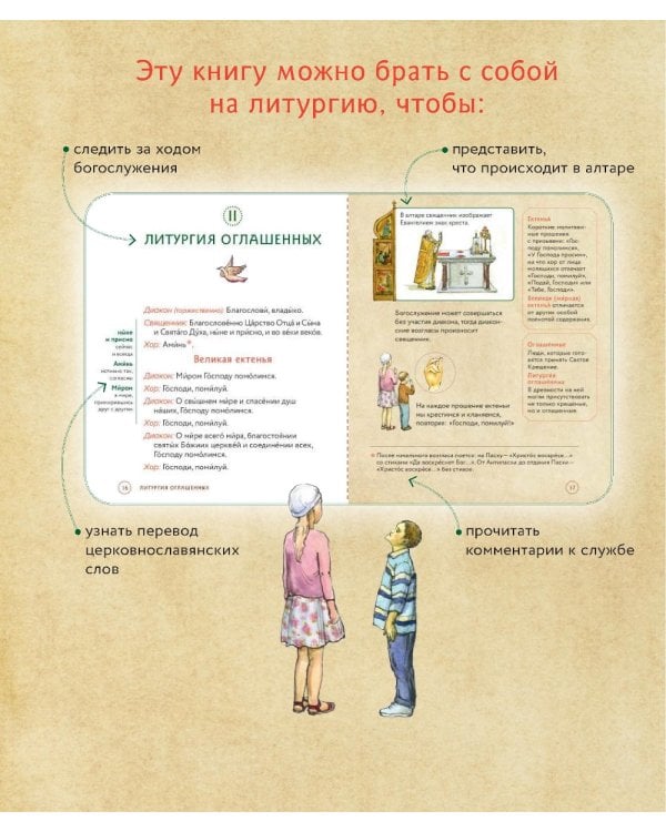 Литургия. Самая главная служба. Текст с объяснениями для детей и взрослых. 8-е изд