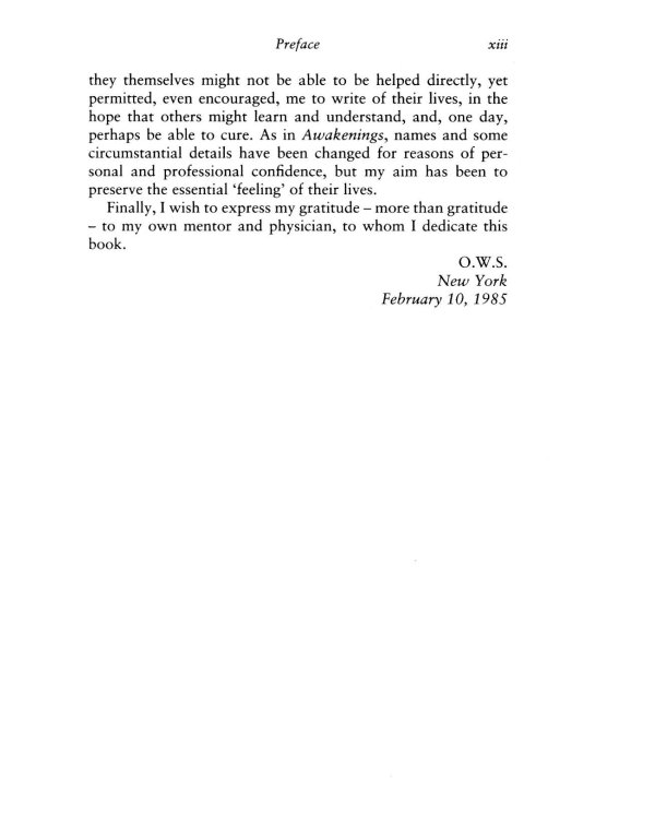 The Man Who Mistook His Wife for a Hat