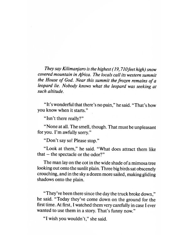 The Snows of Kilimanjaro and Other Stories = Снега Килиманджаро и другие рассказы: параллельный текст на англ. и рус. Яз