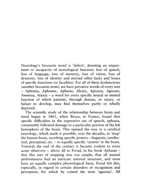 The Man Who Mistook His Wife for a Hat