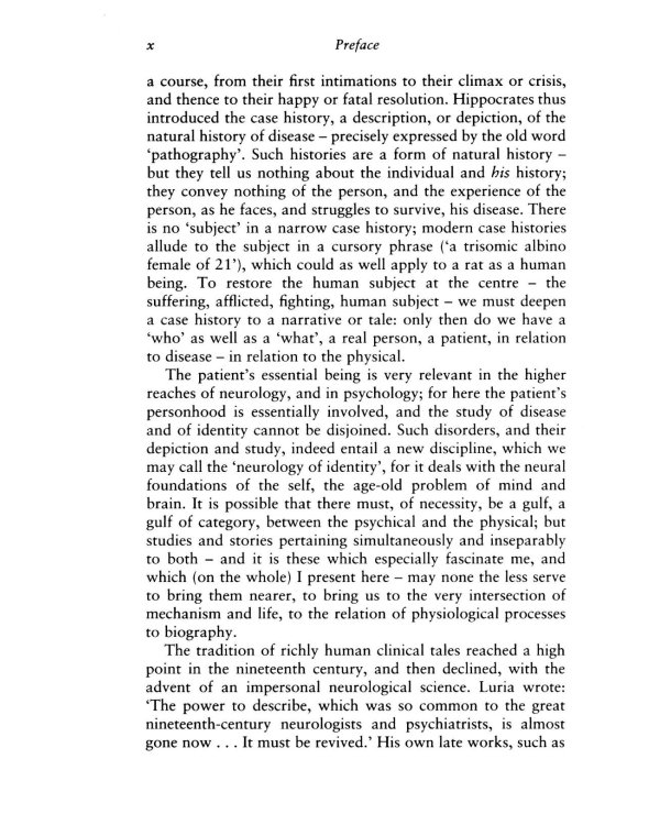 The Man Who Mistook His Wife for a Hat