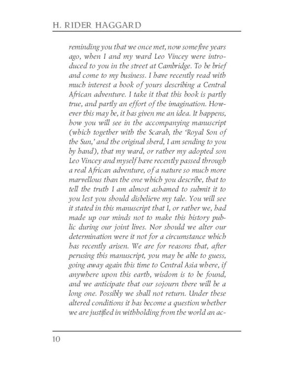 She. A History of Adventure