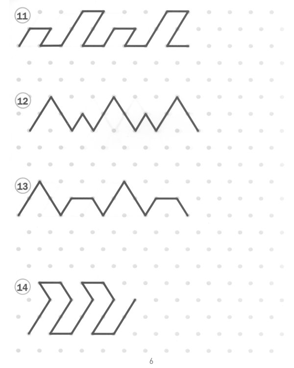 Продолжи узор. Треугольная разметка. Узоры разной сложности