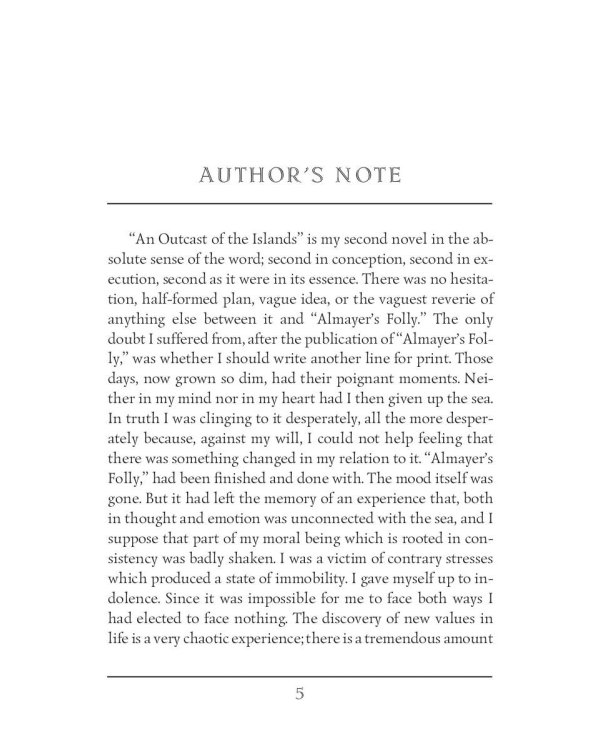 An Outcast of the Islands = Изгнанник. Т. 1: на англ.яз