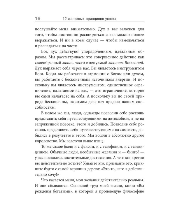 12 железных принципов успеха