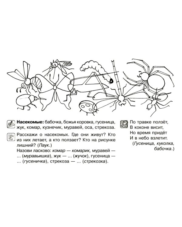Все, что должен знать дошкольник при поступлении в первый клас. Рабочая тетрадь для развития внимательности и речи.