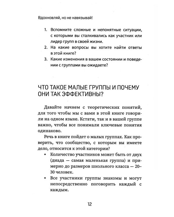 Вдохновляй, но не навязывай!: как вести группы результативно и в удовольствие