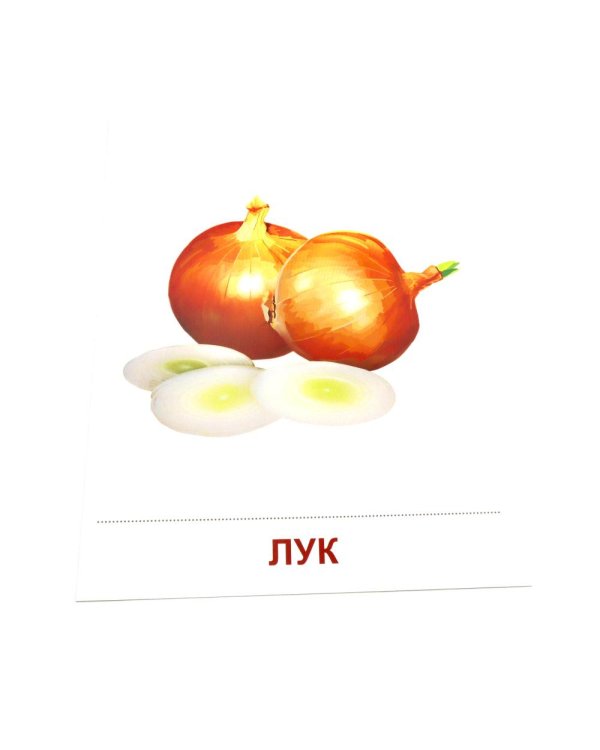 Овощи. 16 демонстрационных картинок с текстом