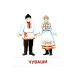 Народы России. 16 демонстрационных картинок с текстом
