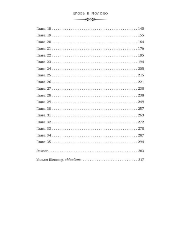 Кровь и молоко