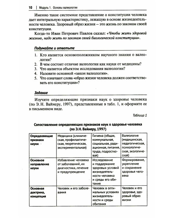 Основы валеологии в рамках профессиональной подготовки магистров по направлению педагогического образования. Учебно-методическое пособие
