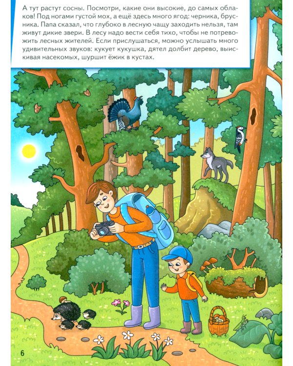 Миша и Маша идут в лес