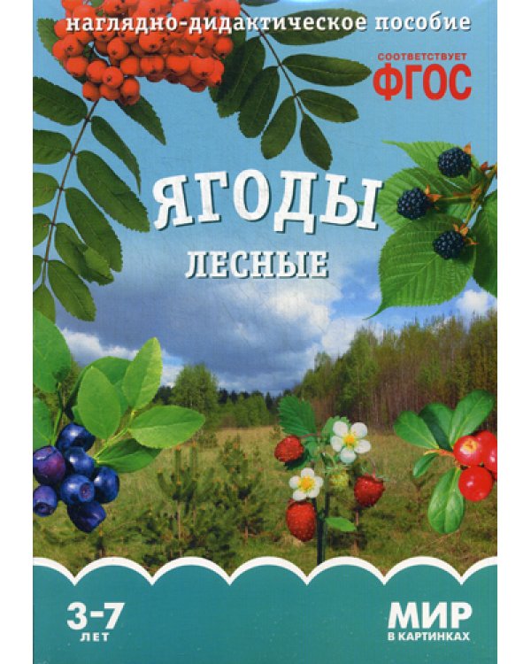 Мир в картинках. Ягоды лесные. Наглядно-дидактическое пособие