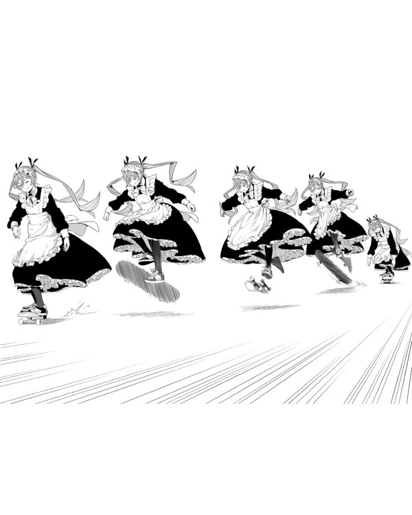 MAID SKATER. Горничные на скейтах: манга