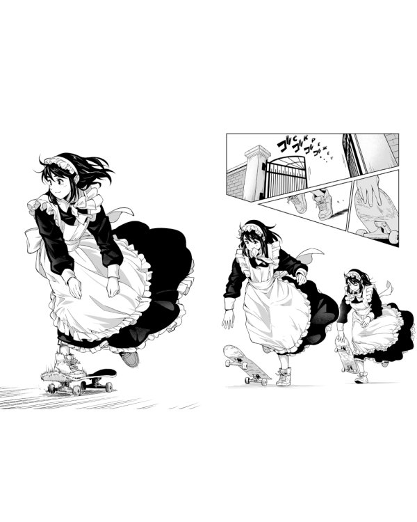 MAID SKATER. Горничные на скейтах: манга