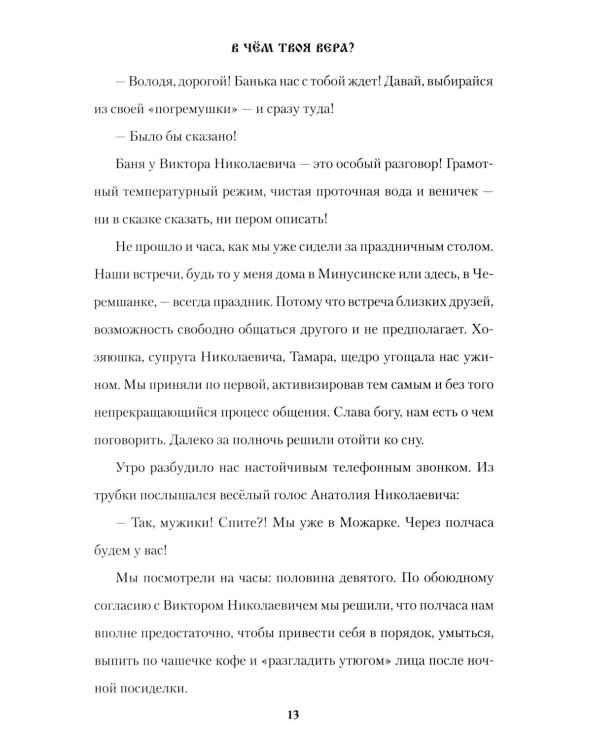 В чем твоя вера?: роман