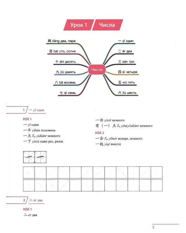 100 иероглифов для HSK 1-2 (новый стандарт HSK 3.0). Прописи и упражнения : учебное пособие