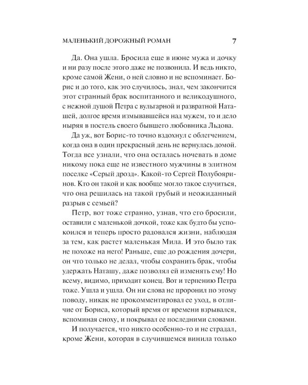 Маленький дорожный роман: роман