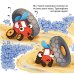 Тракторенок чинит колесо