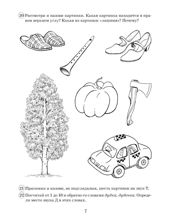 Парные звонкие-глухие согласные Д-Т. Альбом графических, фонематических и лексико-грамматических упражнений для детей 6-9 лет