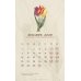 Календарь 2026. На языке цветов (набор из 6 карточек + деревянная подставка)