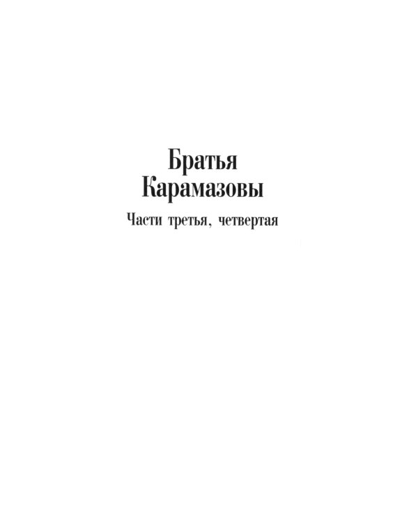 Братья Карамазовы: роман: Ч. 3-4