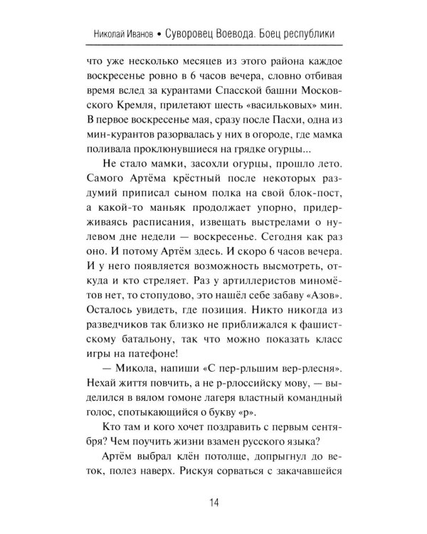 Суворовец Воевода. Боец республики: роман