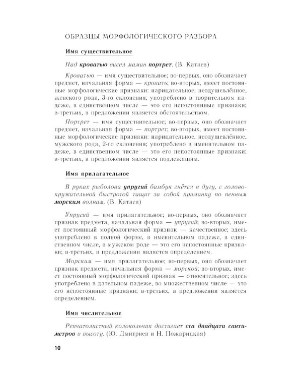 Пособие для занятий по русскому языку в старших классах