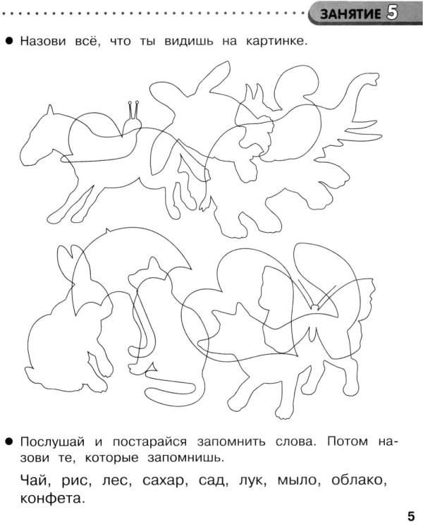 Дополнительное изображение книги «Память и внимание. 35 занятий для подготоки к школе. Рабочая тетрадь дошкольника»