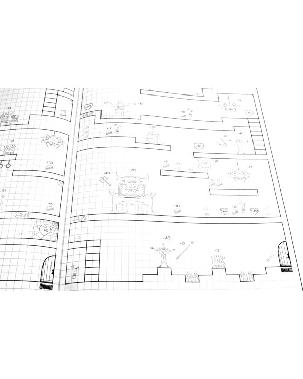 Отважный герой в темном подземелье монстров: считай и побеждай