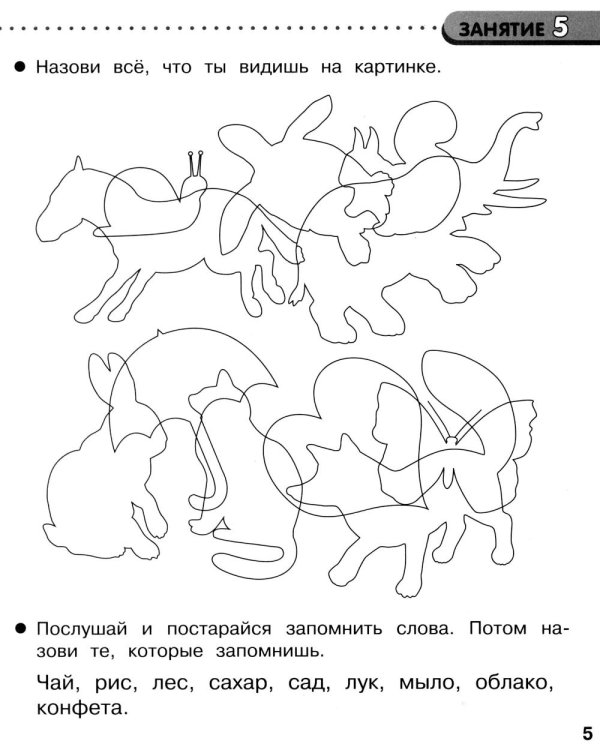 Дополнительное изображение книги «Память и внимание. 35 занятий для подготоки к школе. Рабочая тетрадь дошкольника»