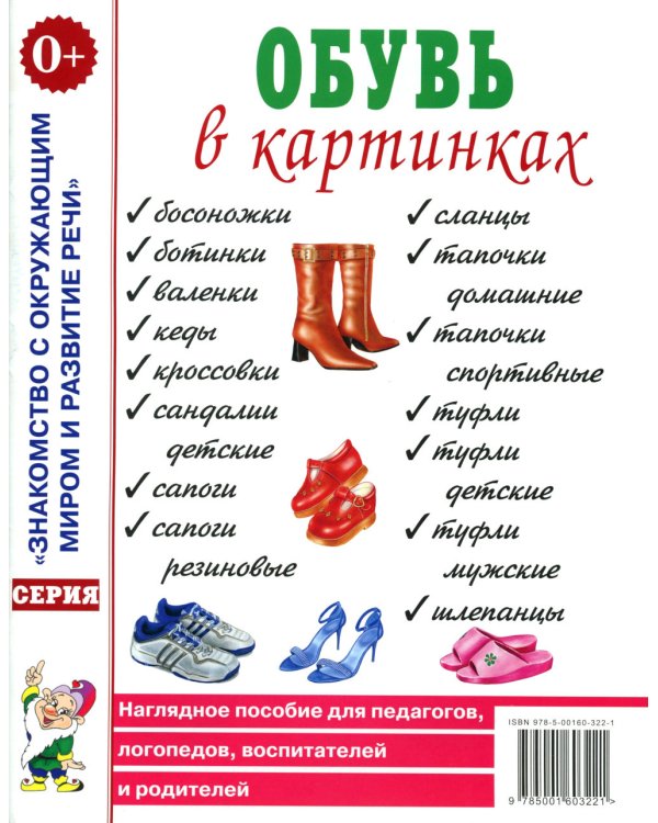 Одежда женская и мужская, обувь, головные уборы (комплект из 4-х наглядных пособий)
