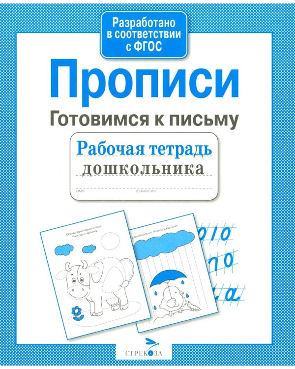 Дополнительное изображение книги «Прописи. Готовимся к письму. Рабочая тетрадь дошкольника»