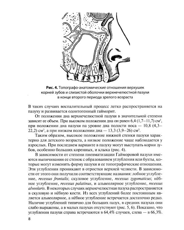 Функциональная анатомия околоносовых пазух: Учебное пособие