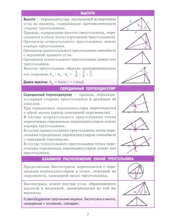 Справочник в таблицах. Алгебра и начала анализа. Геометрия. 7-11 кл. (комплект из 2-х книг)